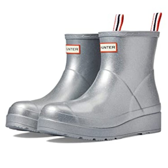 Hunter Play Short Cosmic Boots for Women - Silver - Picture 1 of 4